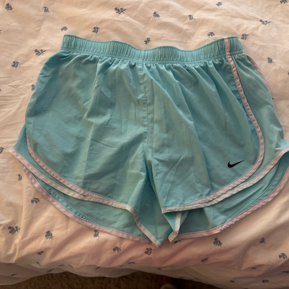 Nike Women's Light Blue Athletic Shorts